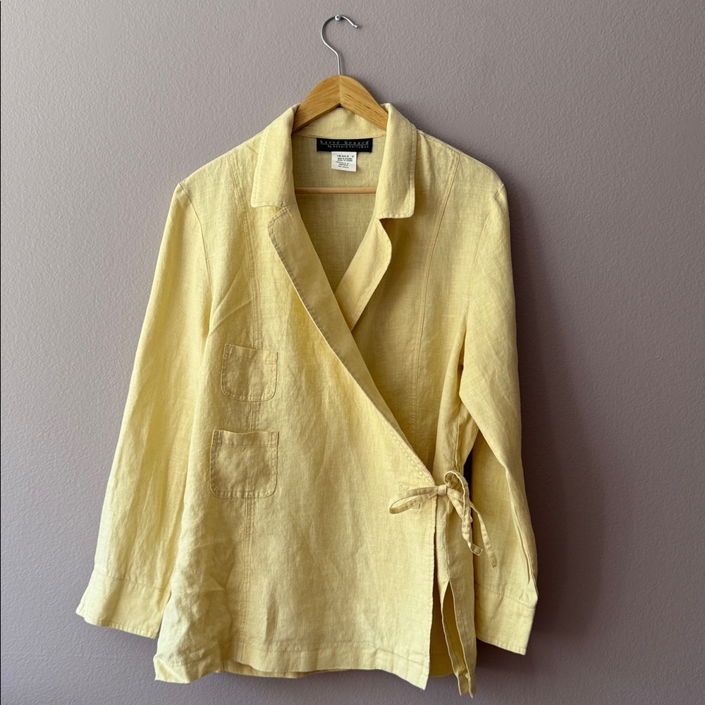 Harve Benard 100% Linen 2 Pc Skirt Set💛Butter Yellow